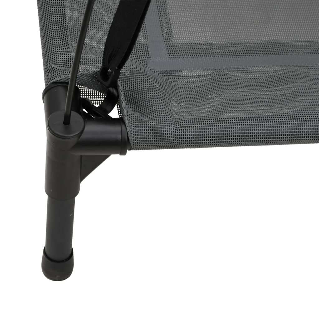 Dog bed with roof anthracite Oxford fabric and steel