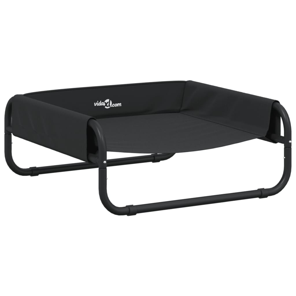 Raised Dog Bed Anthracite Oxford Fabric and Steel