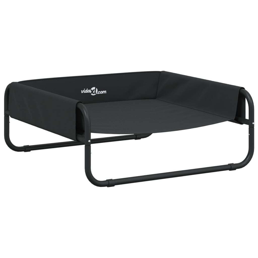 Raised Dog Bed Anthracite Oxford Fabric and Steel