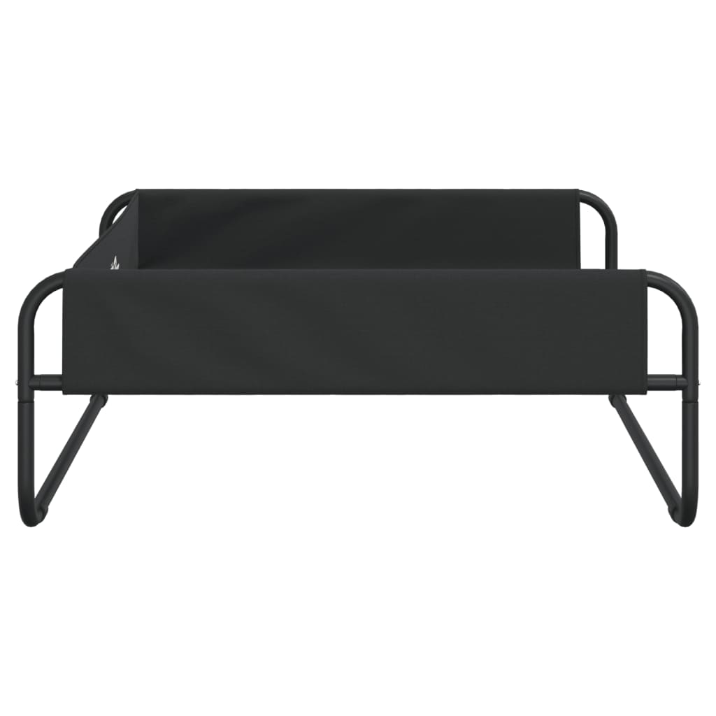 Raised Dog Bed Anthracite Oxford Fabric and Steel