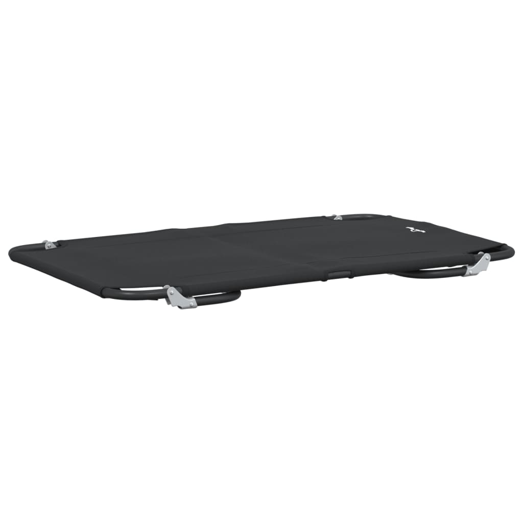 Dog bed foldable anthracite oxford fabric and steel