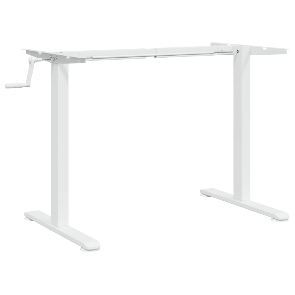 Gestell für Sitz-Steh-Schreibtische Weiß (94-135)x60x(70-114)cm