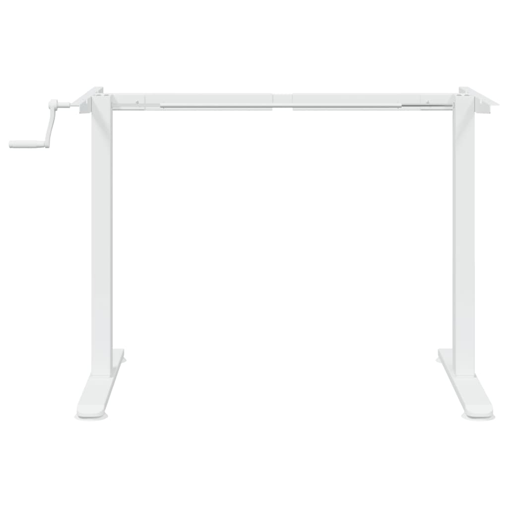 Structure pour bureaux assis-debout blanc (94-135)x60x(70-114)cm