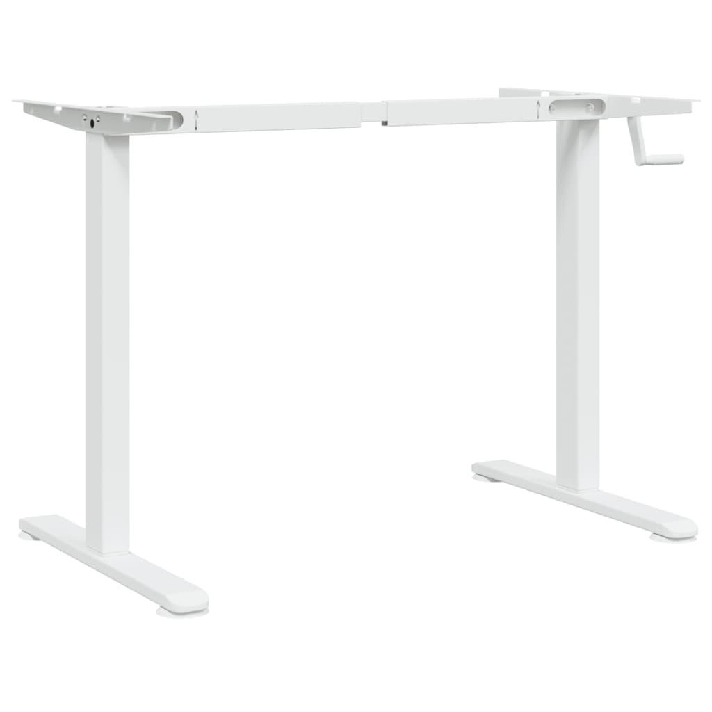 Structure pour bureaux assis-debout blanc (94-135)x60x(70-114)cm