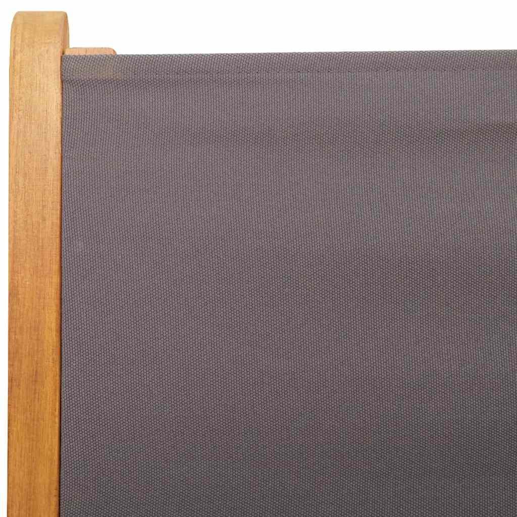 Klappstühle 2 Stk. Anthrazit Massivholz Akazie und Stoff