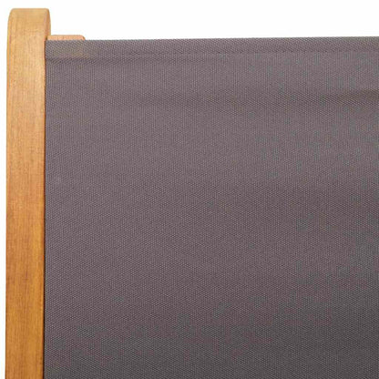 Klappstühle 2 Stk. Anthrazit Massivholz Akazie und Stoff
