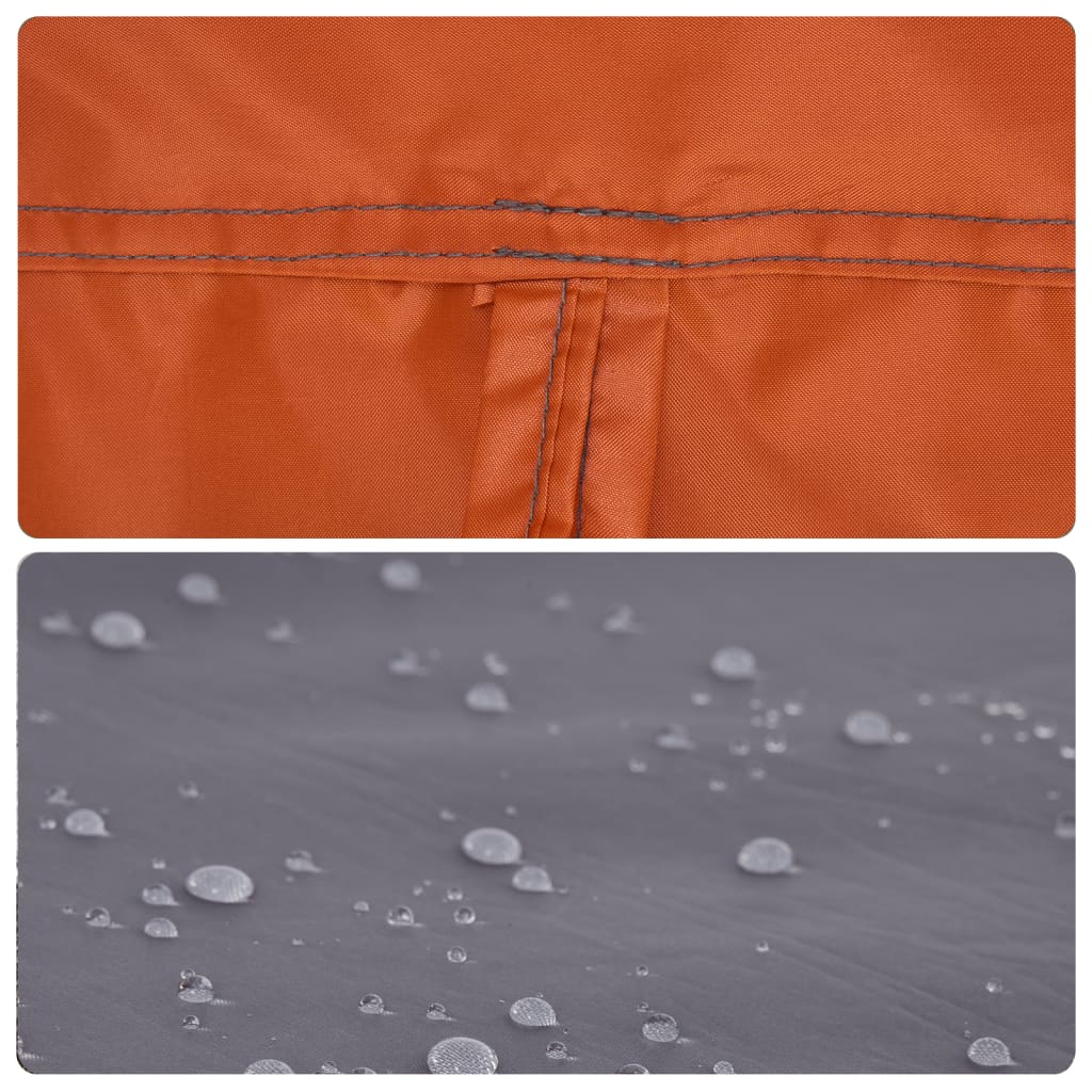 Campingzelt 4 Personen Grau und Orange Quick Release