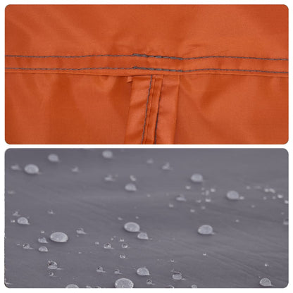 Campingzelt 4 Personen Grau und Orange Quick Release