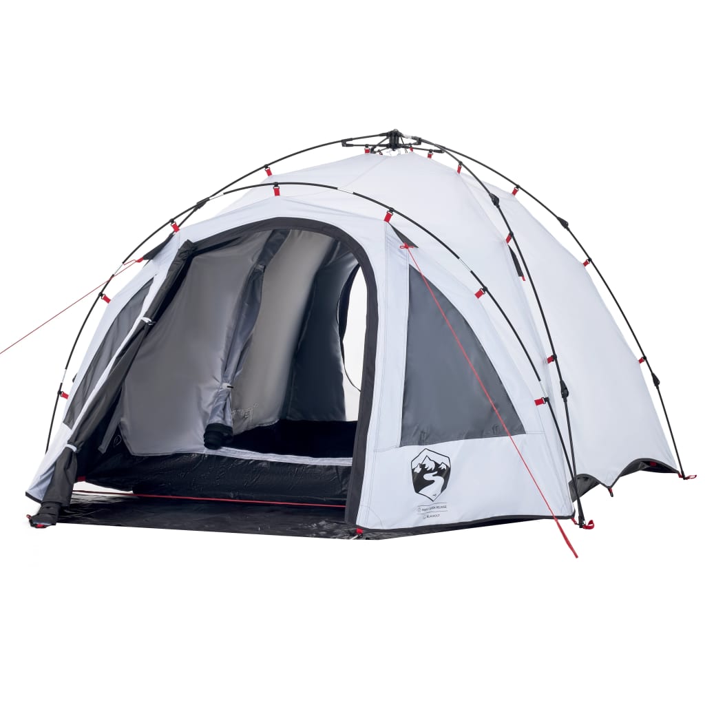 Kuppel-Campingzelt 3 Personen Weiß Verdunkelt Quick Release