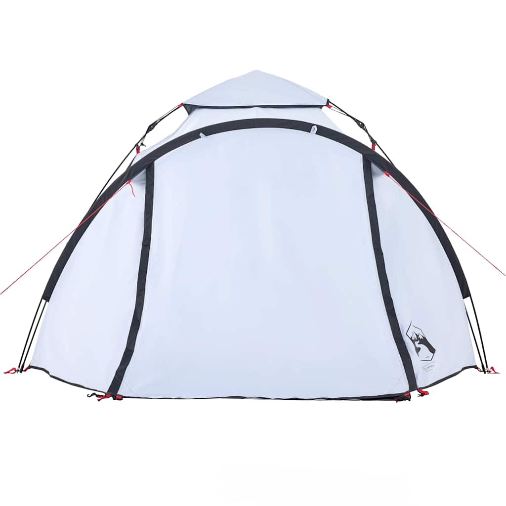 Kuppel-Campingzelt 3 Personen Weiß Verdunkelt Quick Release