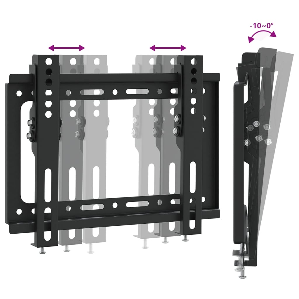 Support mural TV écrans 14-42 pouces Max VESA 200x200mm 30kg