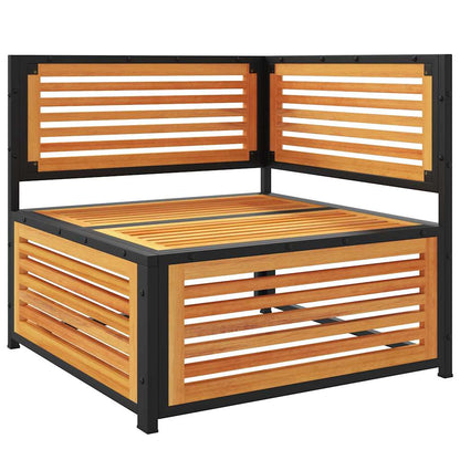 Garten-Ecksofa mit Kissen Massivholz Akazie