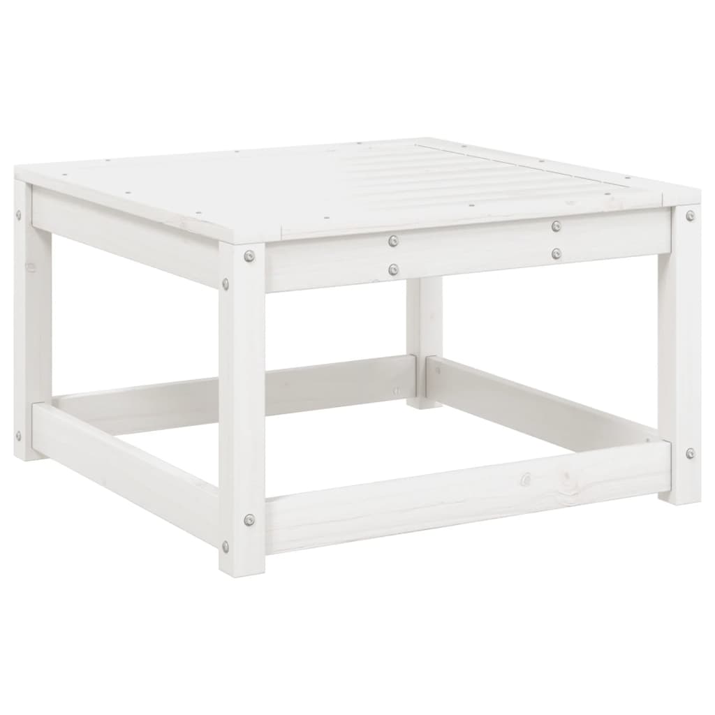 5-piece garden sofa set white solid pine