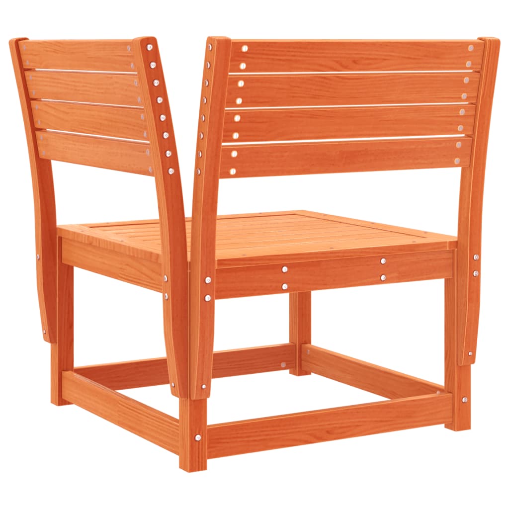 5-piece garden sofa set, wax brown, solid pine wood