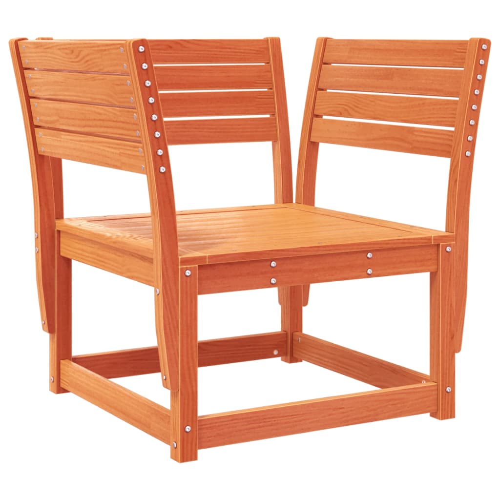 5-piece garden sofa set, wax brown, solid pine wood