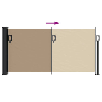 Seitenmarkise Ausziehbar Taupe 100x300 cm