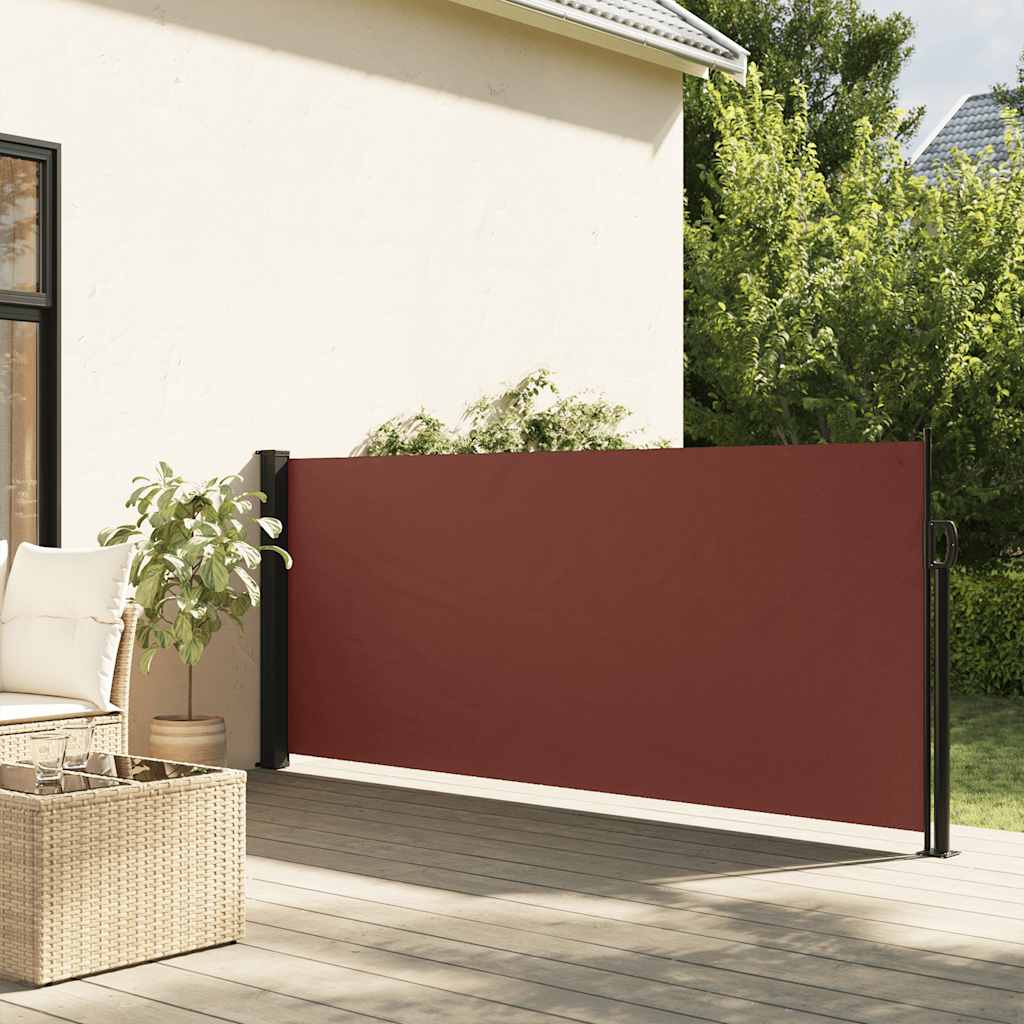 Seitenmarkise Ausziehbar Braun 117x300 cm