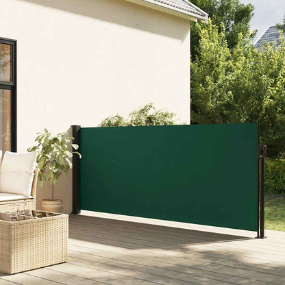 Seitenmarkise Ausziehbar Dunkelgrün 117x300 cm