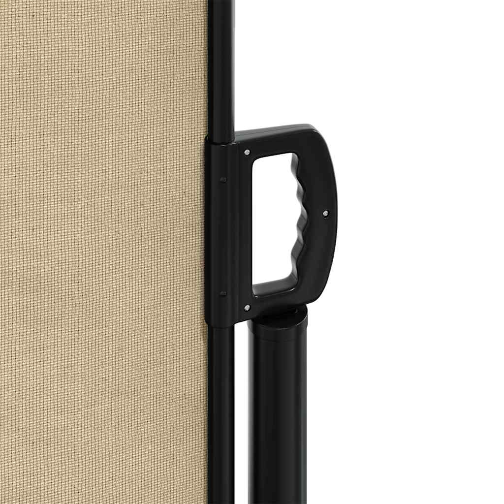 Seitenmarkise Ausziehbar Beige 100x500 cm