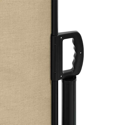 Seitenmarkise Ausziehbar Beige 100x500 cm