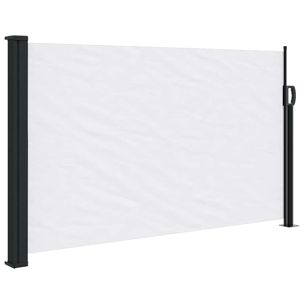 Seitenmarkise Ausziehbar Weiß 120x500 cm