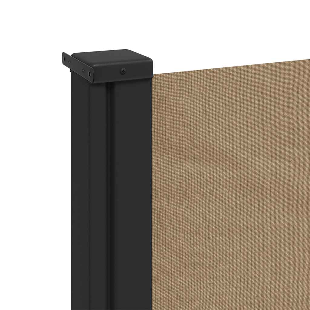 Seitenmarkise Ausziehbar Taupe 120x500 cm