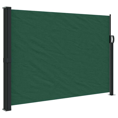 Seitenmarkise Ausziehbar Dunkelgrün 140x500 cm