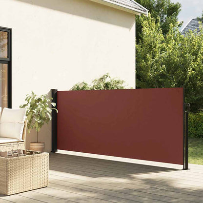 Seitenmarkise Ausziehbar Braun 120x600 cm
