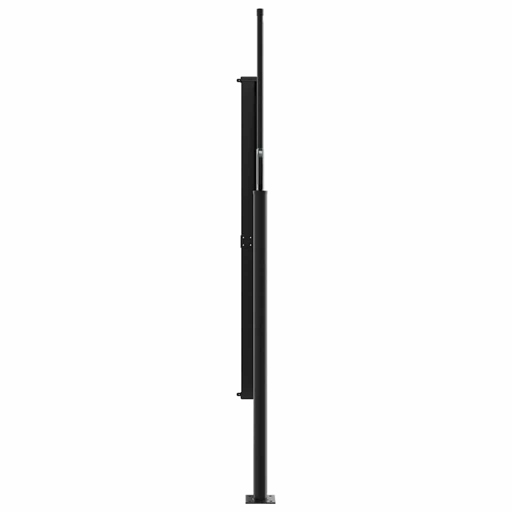 Seitenmarkise Ausziehbar Schwarz 180x600 cm