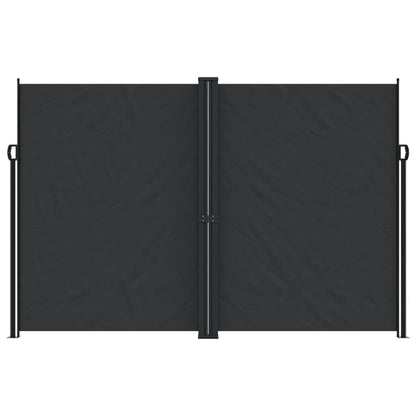 Seitenmarkise Ausziehbar Schwarz 220x600 cm