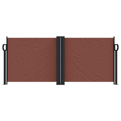Seitenmarkise Ausziehbar Braun 100x1000 cm