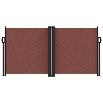 Seitenmarkise Ausziehbar Braun 120x1200 cm