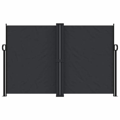 Seitenmarkise Ausziehbar Schwarz 160x1200 cm