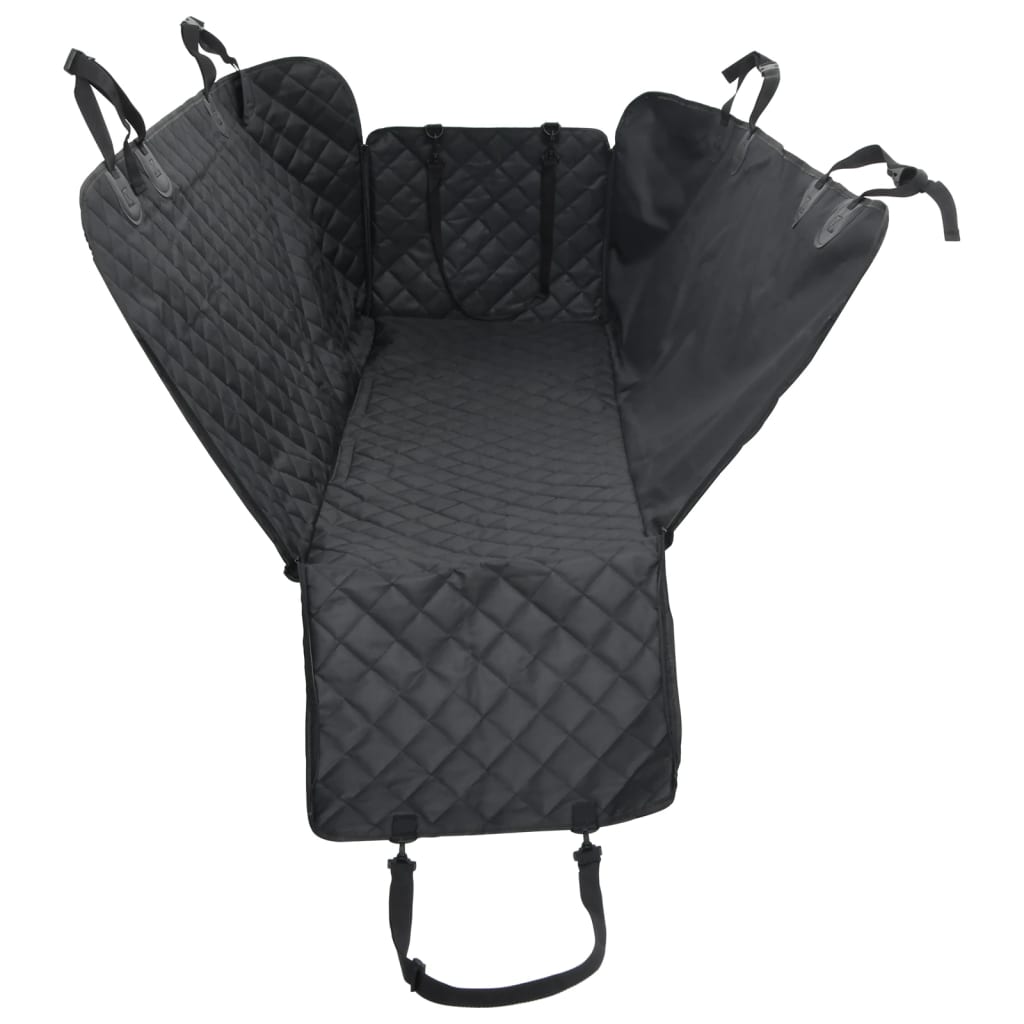 Housse de siège auto pour chien noir 137x46x50 cm