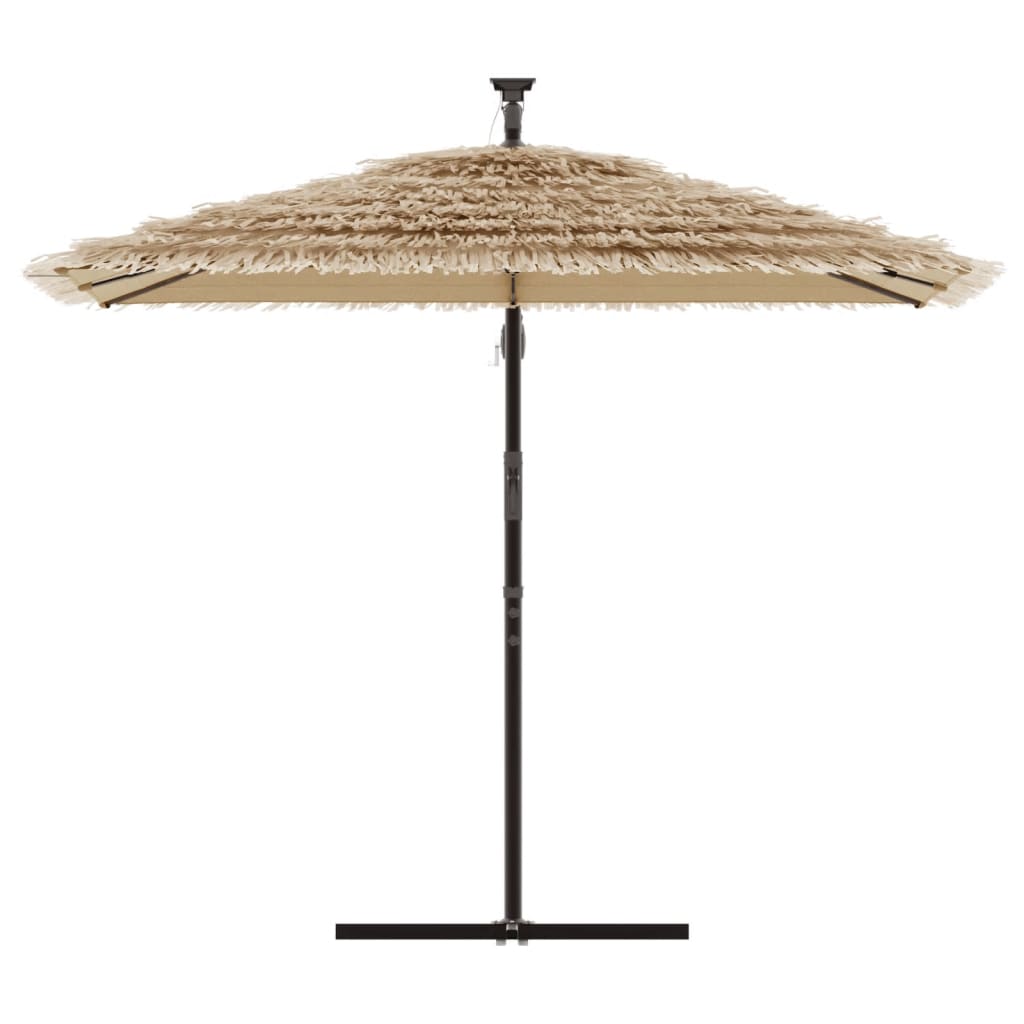 Parasol avec mât en acier marron 246x246x230 cm