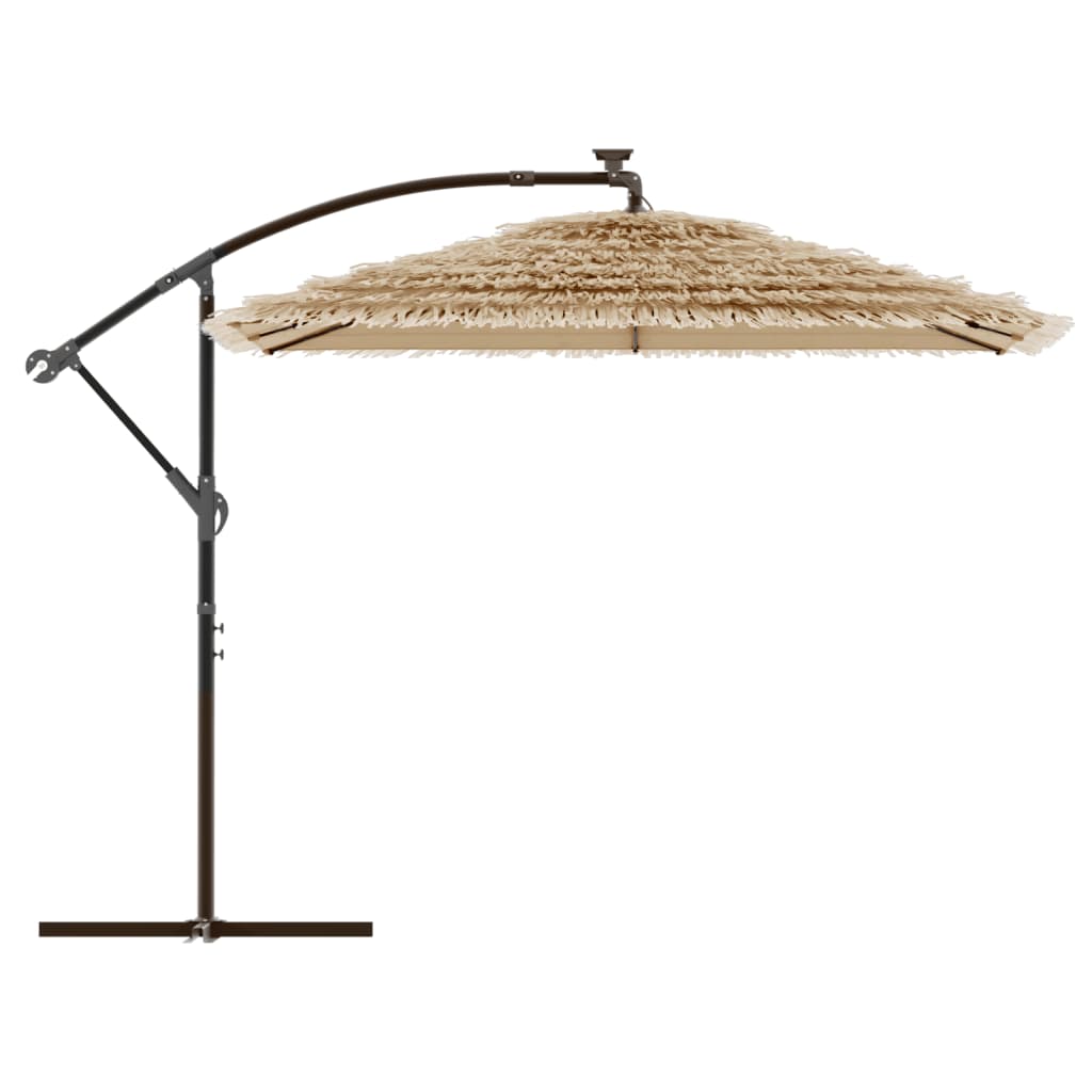 Parasol avec mât en acier marron 246x246x230 cm