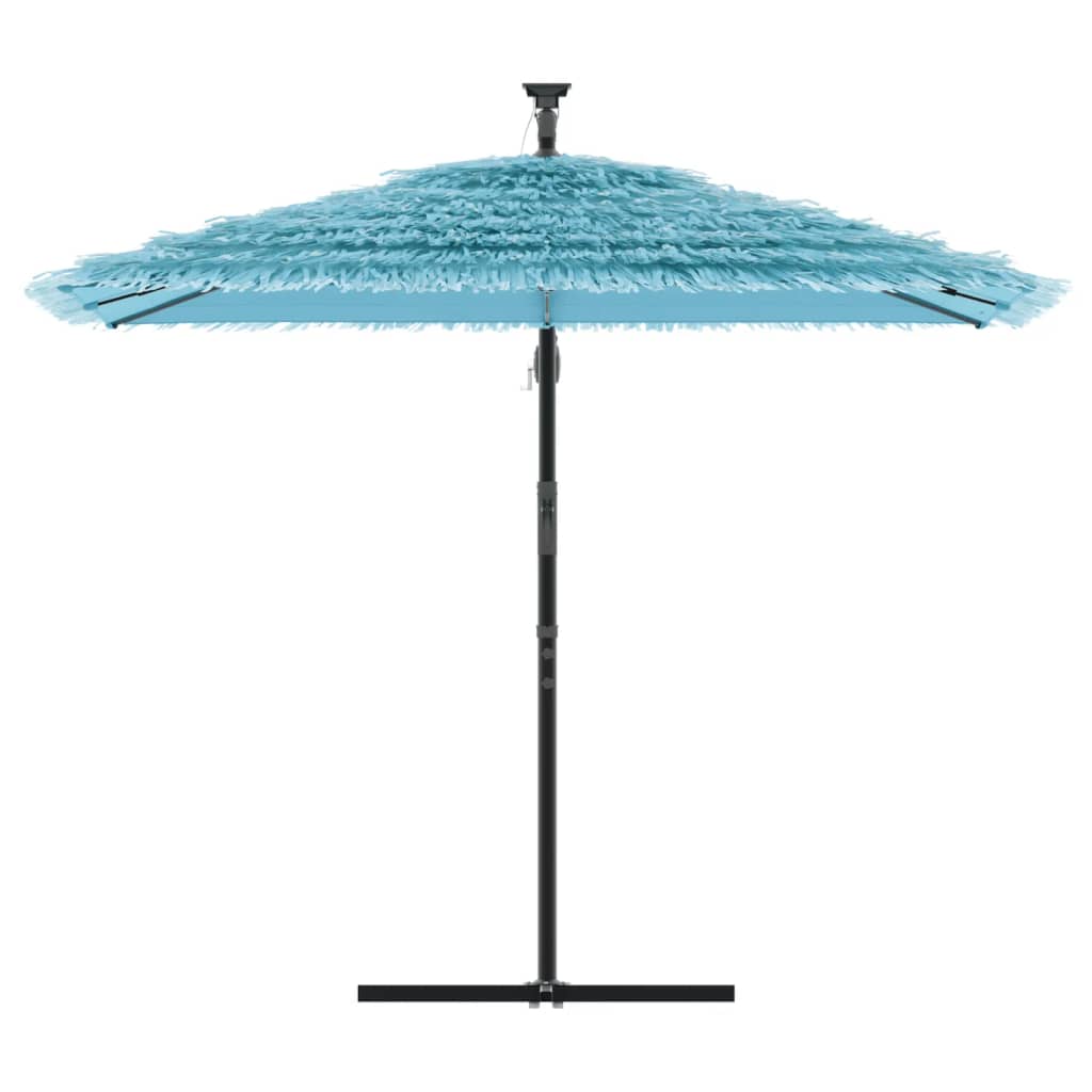 Parasol avec mât en acier bleu 246x246x230 cm