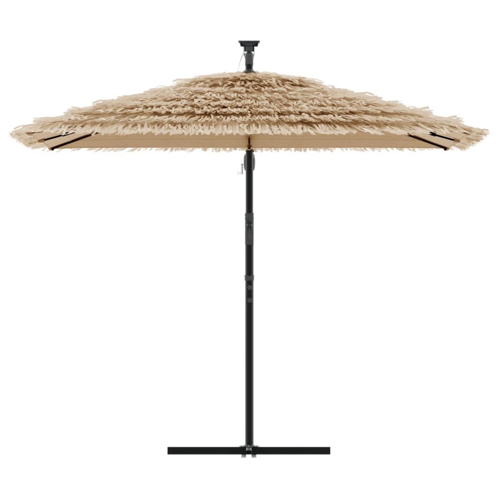 Parasol avec mât en acier marron 269x269x235 cm