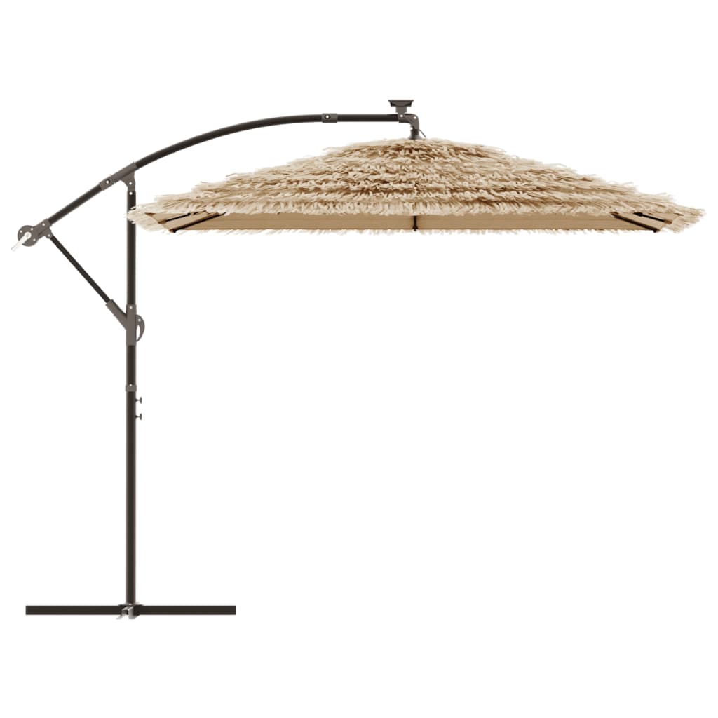 Parasol avec mât en acier marron 269x269x235 cm