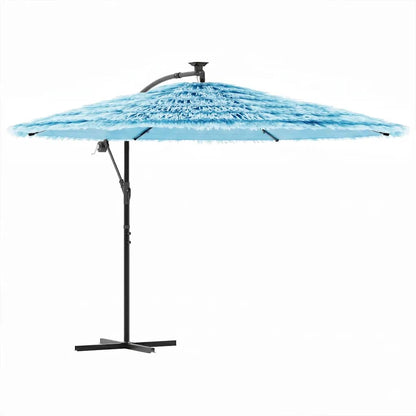 Sonnenschirm mit Stahlmast Blau 269x269x235 cm