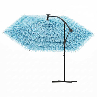 Sonnenschirm mit Stahlmast Blau 269x269x235 cm