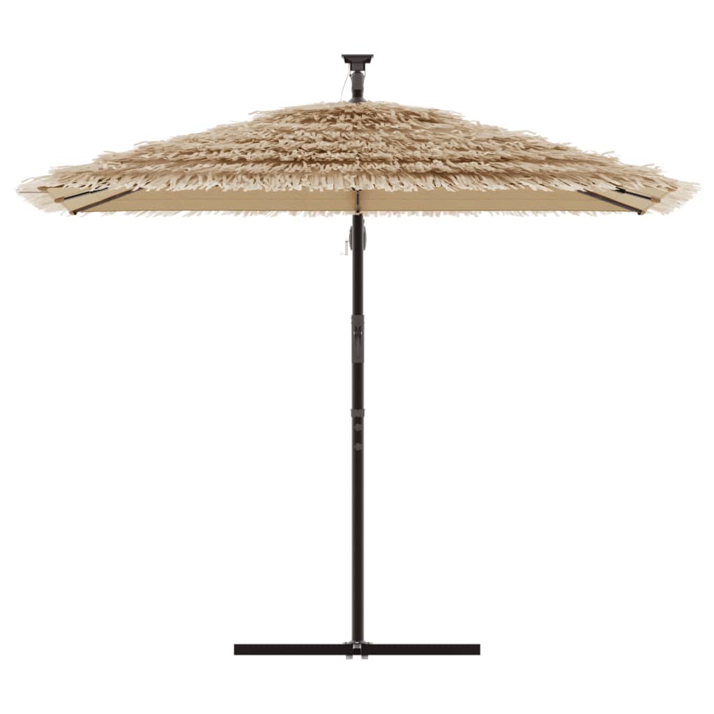 Parasol avec mât en acier marron 290x290x238 cm