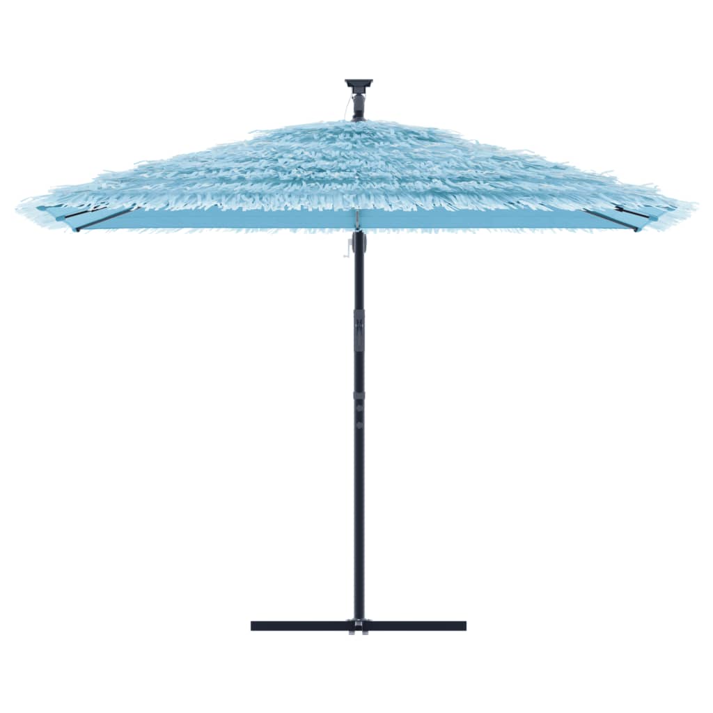 Parasol avec mât en acier bleu 290x290x238 cm