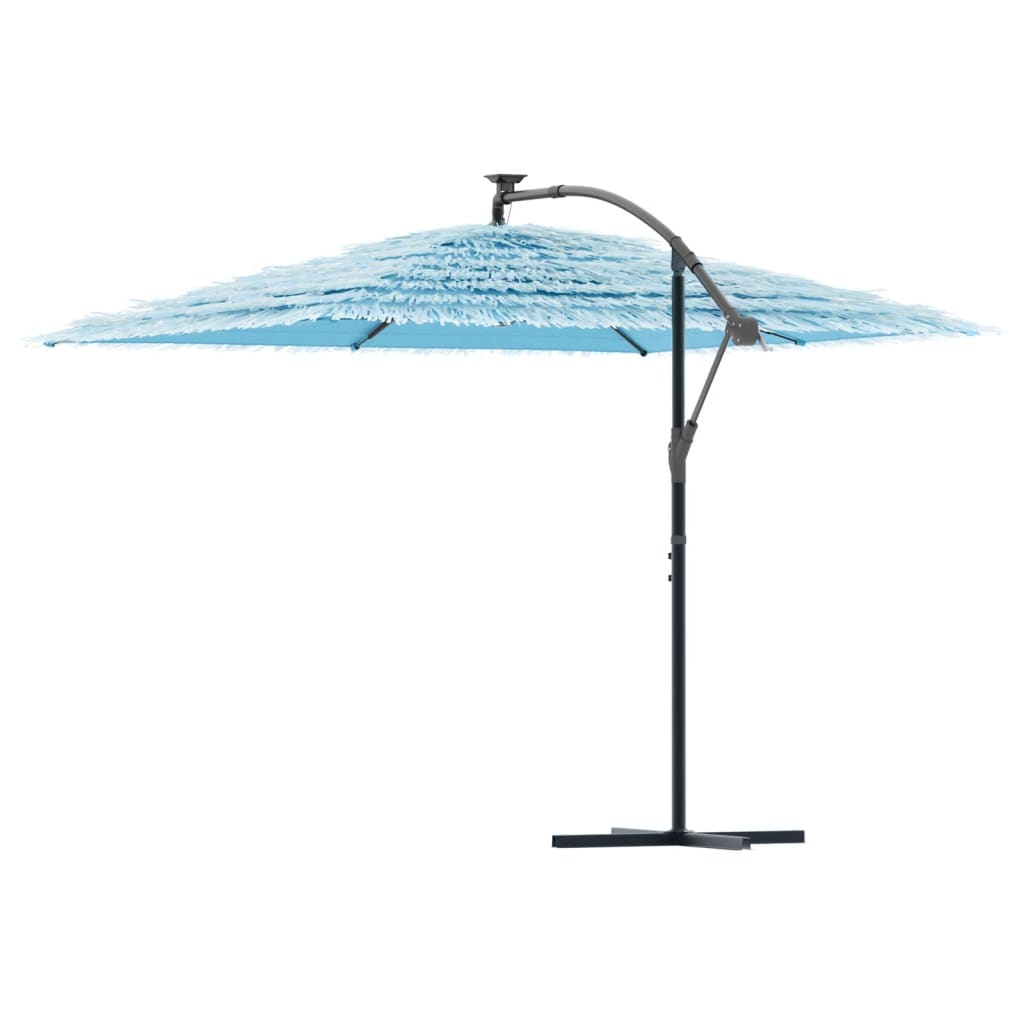 Parasol avec mât en acier bleu 290x290x238 cm