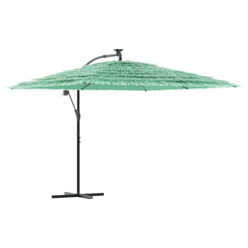 Parasol avec mât en acier vert 290x290x238 cm