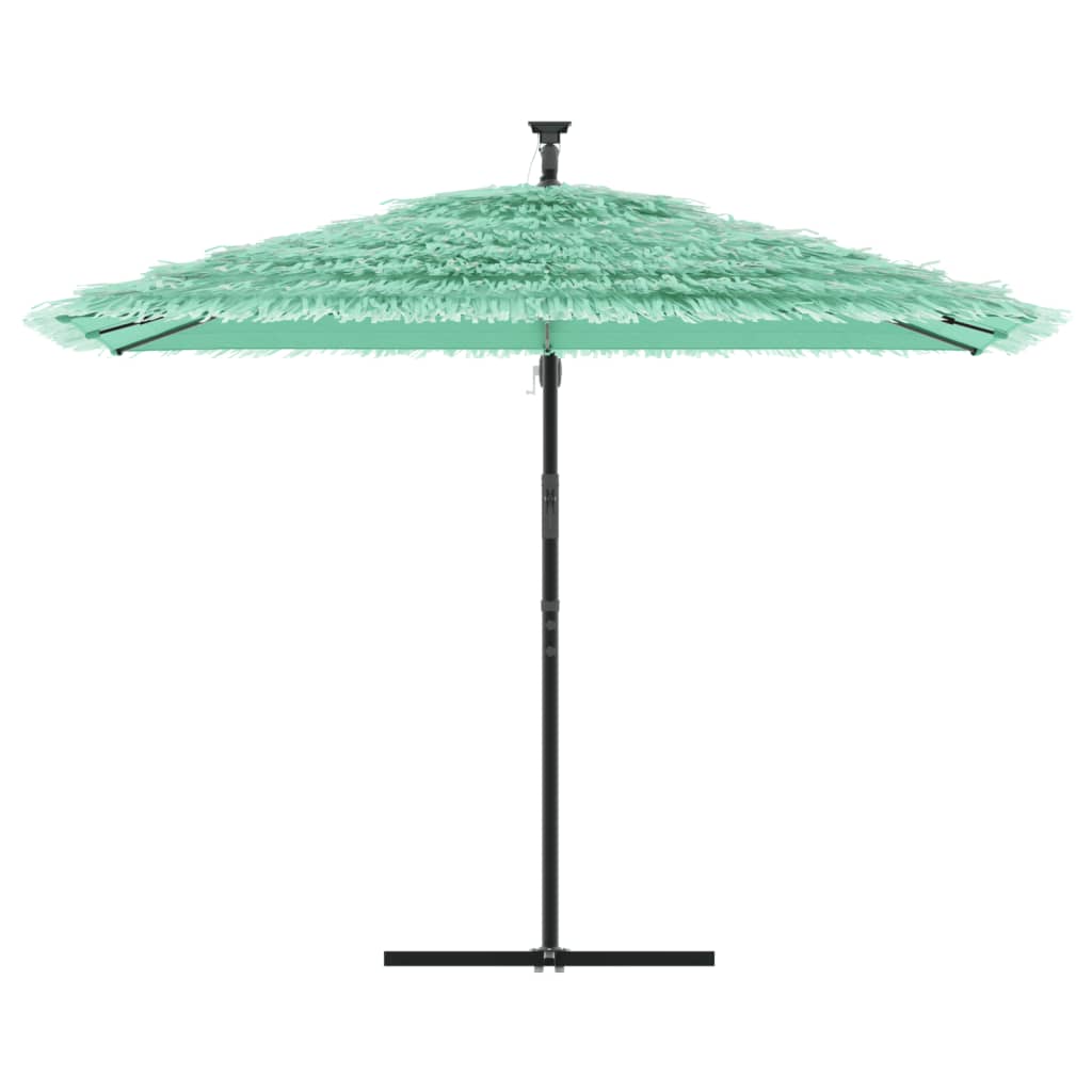 Parasol avec mât en acier vert 290x290x238 cm