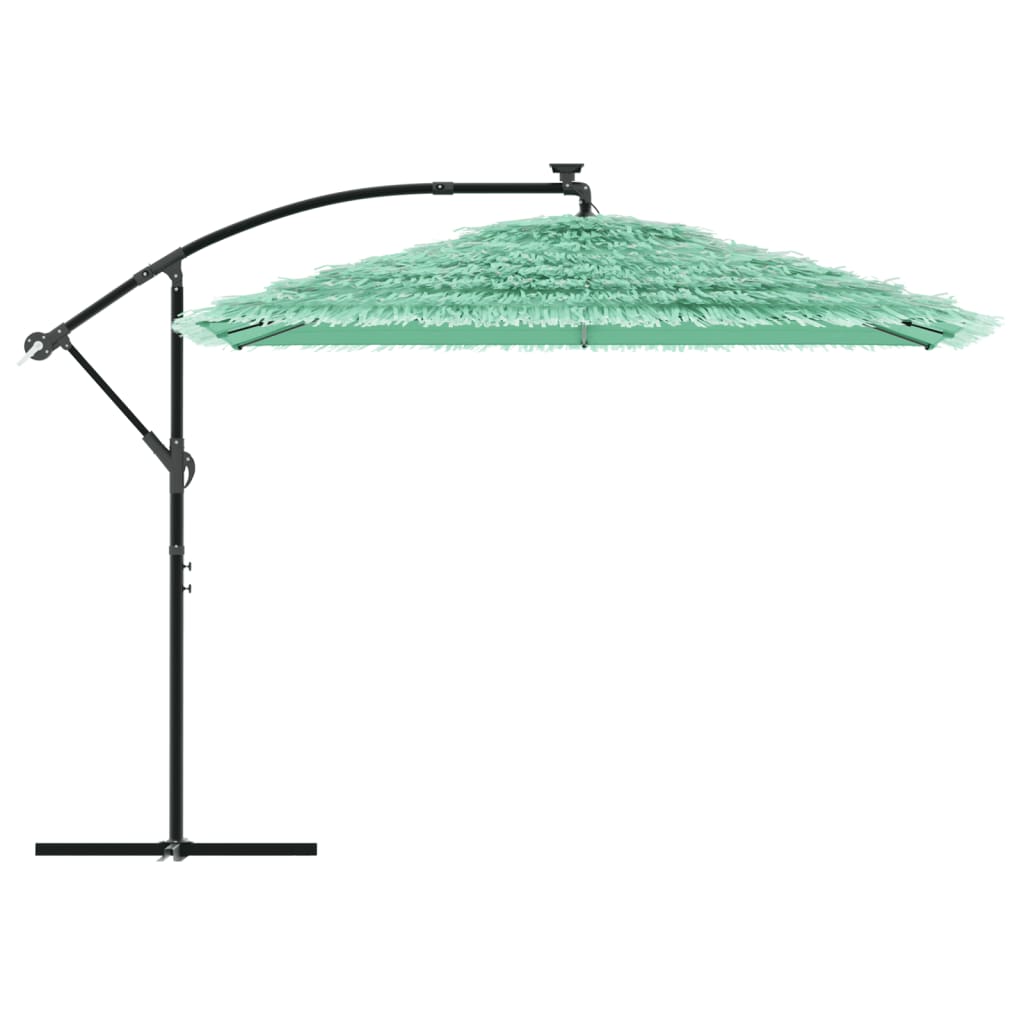 Parasol avec mât en acier vert 290x290x238 cm