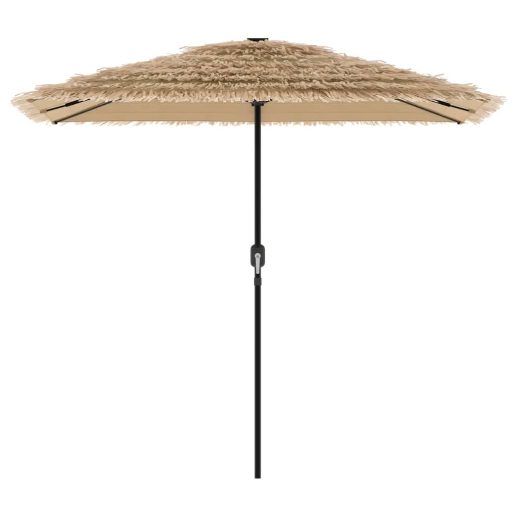 Parasol avec mât en acier marron 248x248x248 cm