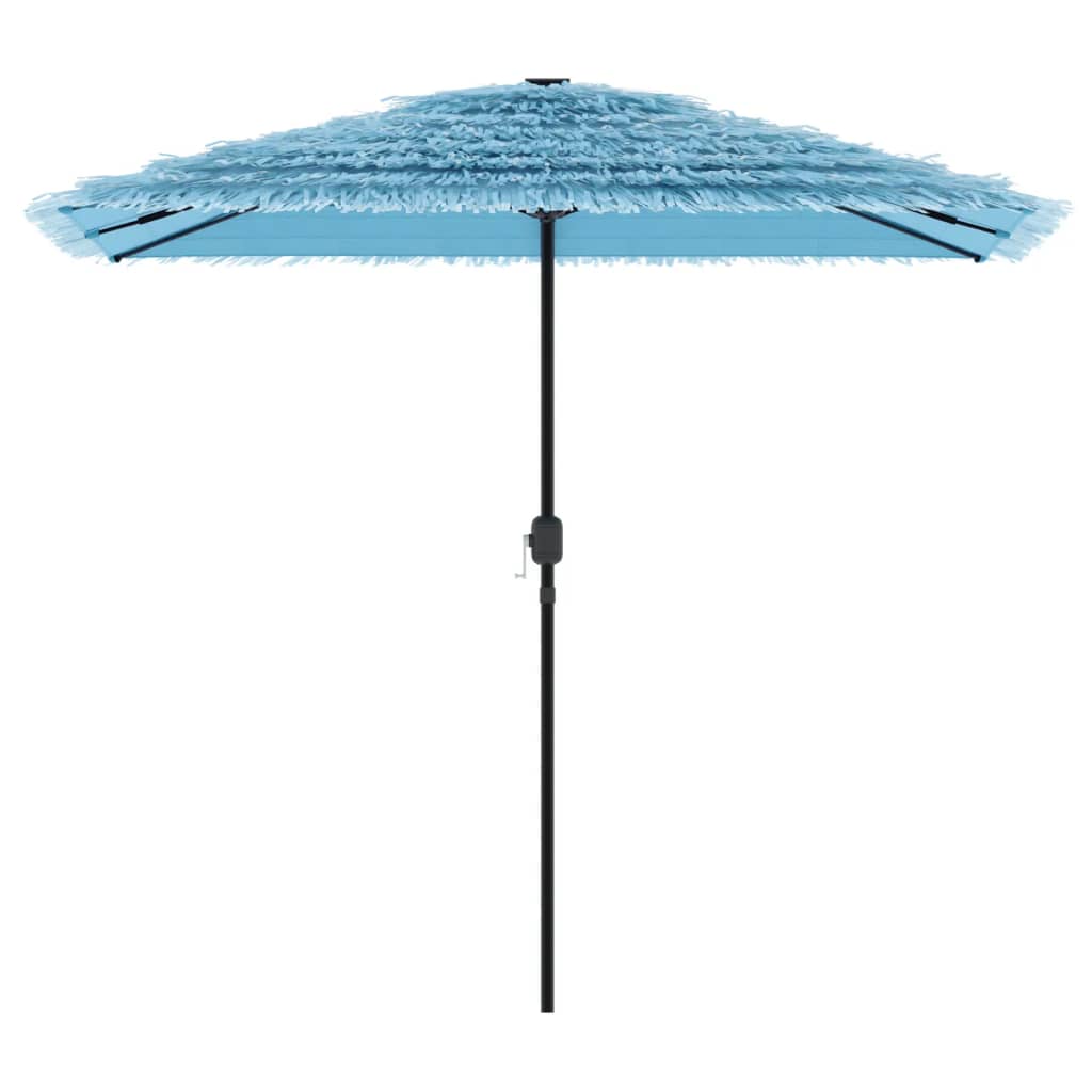 Parasol avec mât en acier bleu 248x248x248 cm