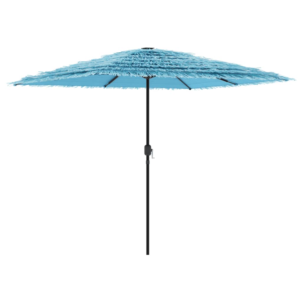 Parasol avec mât en acier bleu 248x248x248 cm